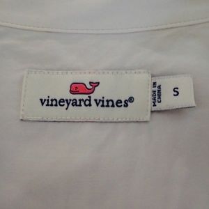Vineyard Vines 3/4 sleeved white cotton blouse